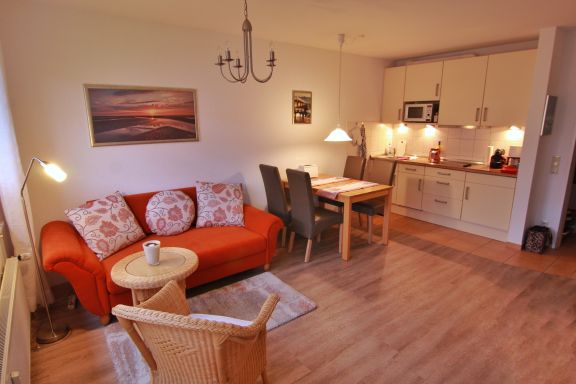 Wohnzimmer mit Küchenzeile