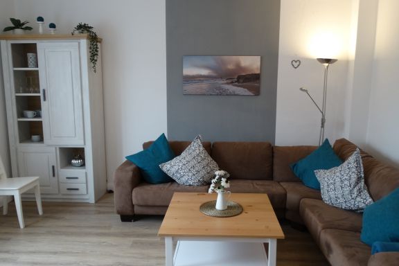 Wohnzimmer mit gemütlicher Sitzecke